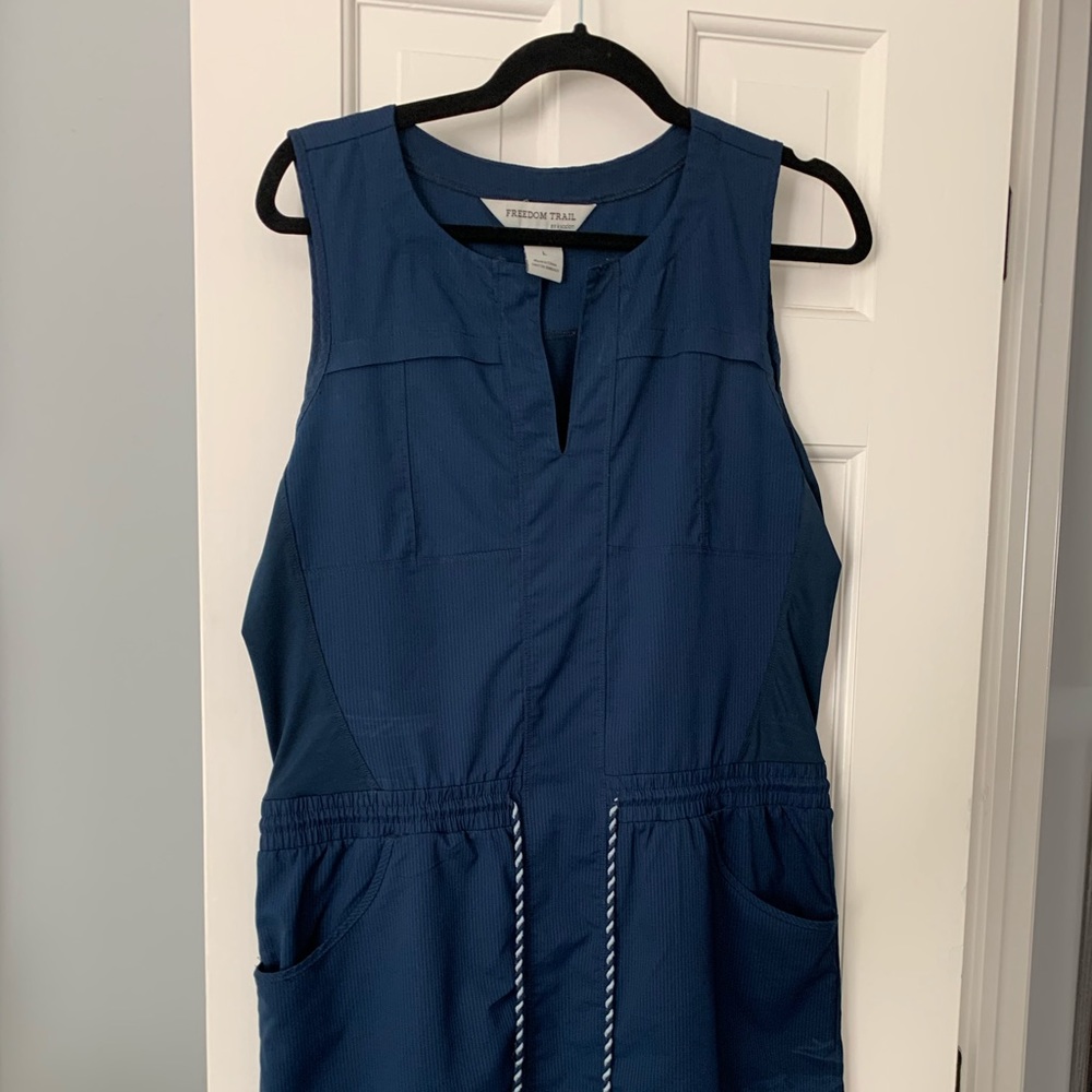 Navy Active Dress (pockets & drawstring waist)